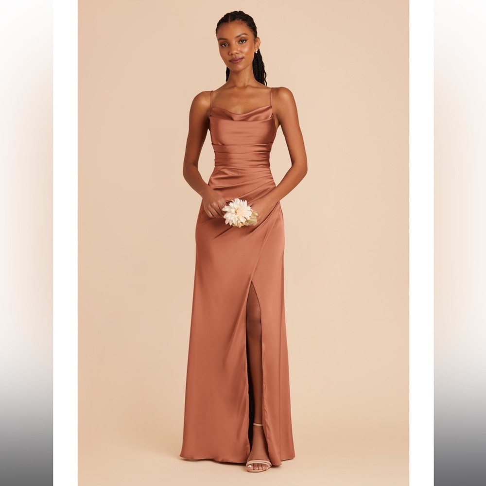 Birdie Grey Terracotta Lydia bridesmaid dress